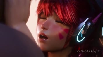 Cute y Hot D&period;va Sexo Rom&aacute;ntico En El Ba&ntilde;o &vert; Dibujos Animados Hentai 3D