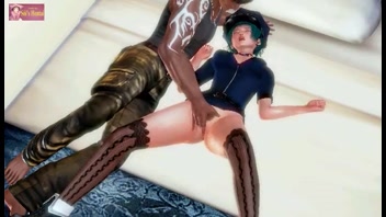 3D Hentai: Sexy Police Babe vs. Ruthless Gangster!