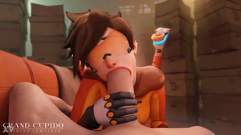 Tracer Devours Massive Shaft Like a Pro!