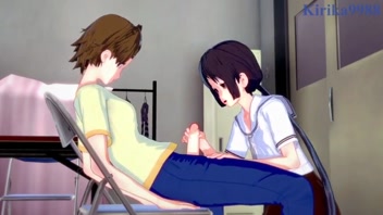 Hanako & Chisato's Steamy Futanari Passion! - Asobi Asobase Hentai