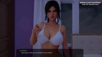 Waking up a hot step sister with a nice big booty at midnight leads to getting a gorgeous handjob l My sexiest gameplay moments l Milfy City l Part &num;22