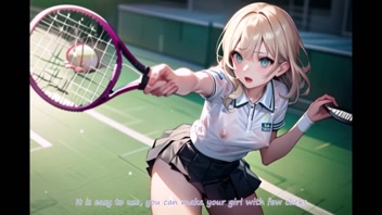 Naughty Anime Teens in See-Through Tennis Outfits! ASMR Pussy Play Uncensored!