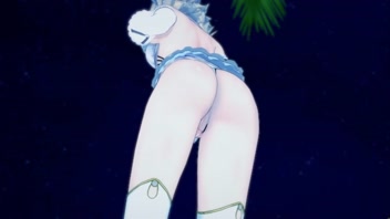 Lumine’s Naughty Beach Fingering - Genshin Impact Hentai Hotness!