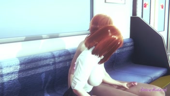 My Hero Academia Hentai - Uraraka Hard sex with Momo in a train &lbrack;Threesome&comma; Handjob&comma; Blowjob&comma; Fucked&comma; creampie&period;&period;&period;&rsqb; - Japanese Asian Manga Anime Game Porn