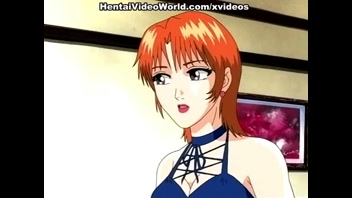 Lesbian and straight hentai sex with a housemaid