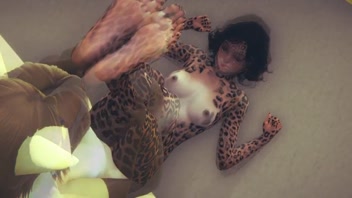 Wild Furry Passion: Fox & Leopard's Steamy Train Ride! 🔥 Anime Hentai