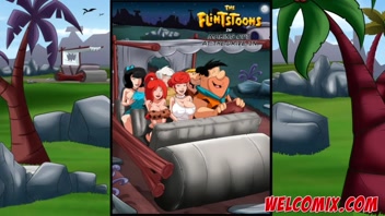 Making out at the drive-in - The Flintstoons Tittle 05