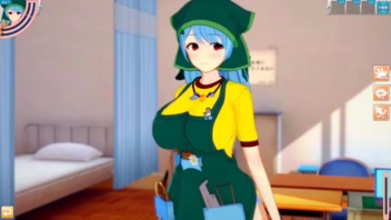 [Koikatsu Eroge!] Busty 3D Touhou Hentai Action! (Kasen Ibaraki)