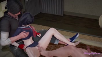 Kil la Kil Hentai - Ryuko Matoi in a Threesome - Japanese asian manga anime game porn
