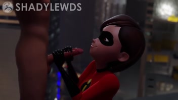 Helen Parr Rooftop Handjob
