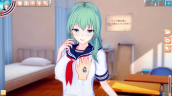 &lbrack;Eroge Koikatsu&excl; &rsqb; Touhou Sanae Kochiya rubs her boobs H&excl; 3DCG Big Breasts Anime Video &lpar;Touhou Project&rpar; &lbrack;Hentai Game&rsqb;