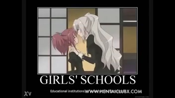 Steamy Yuri Anime Babes Kissing in Ecchi Bliss!