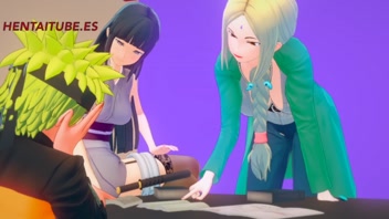 Naruto 3D Hentai: Steamy Sakura Action Under Table! 🔥Anime Lust