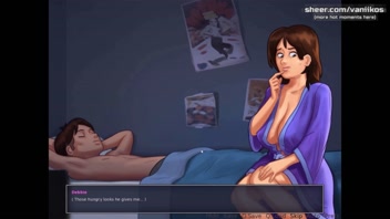 Gorgeous Milf adult breastfeeding l My sexiest gameplay moments l Summertime Saga&lbrack;v018&rsqb; l Part 10