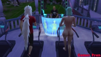 "Ecchi Anime Ep 13: Jiraiya Craves Bulma’s Hot Curves!"